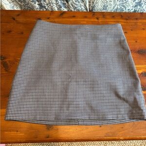 Urban Outfitters Black and White Checkered Skirt